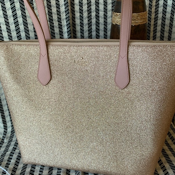 Kate spade joeley tote rose gold bag